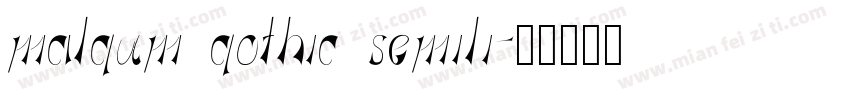malgum gothic semili字体转换